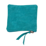 Suede Coin Purse- Teal - The Leprosy Mission Shop